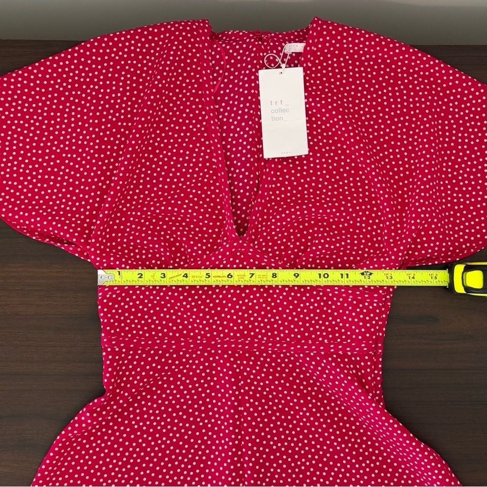 Zara Red and White Polka Dot Dress - Picture 12 of 14